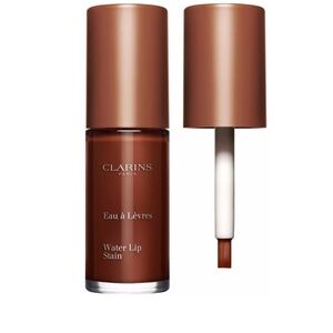 CLARINS Water Lip Stain 12 Mocha Water Long Wearing Aloe Vera